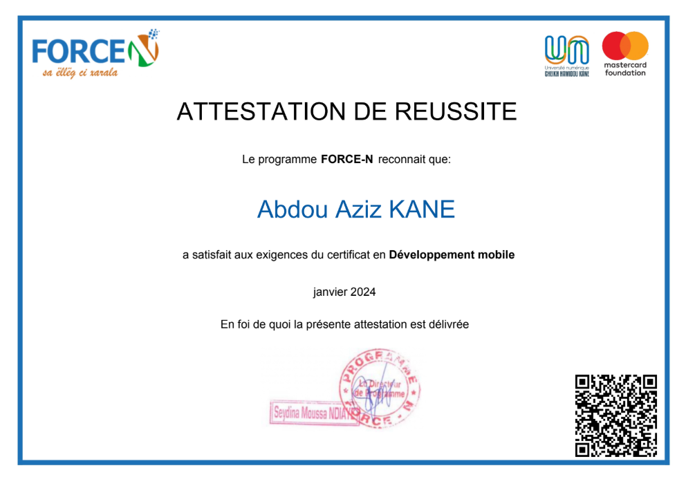 FORCE-N – Développement Web & Mobile