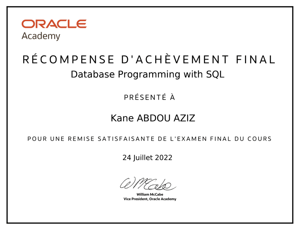 Oracle SQL