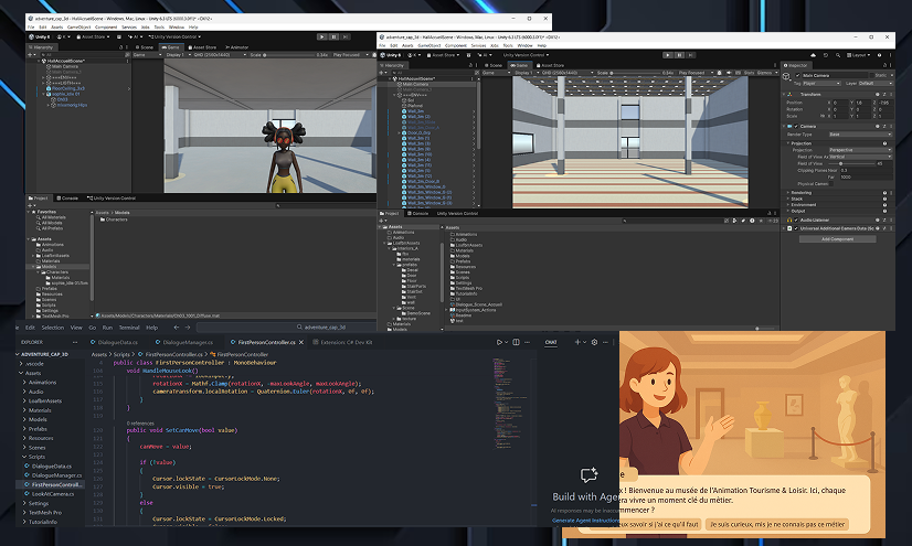 Video Campus Virtuel — Plateforme d’Apprentissage 3D - Capture d'écran du projet